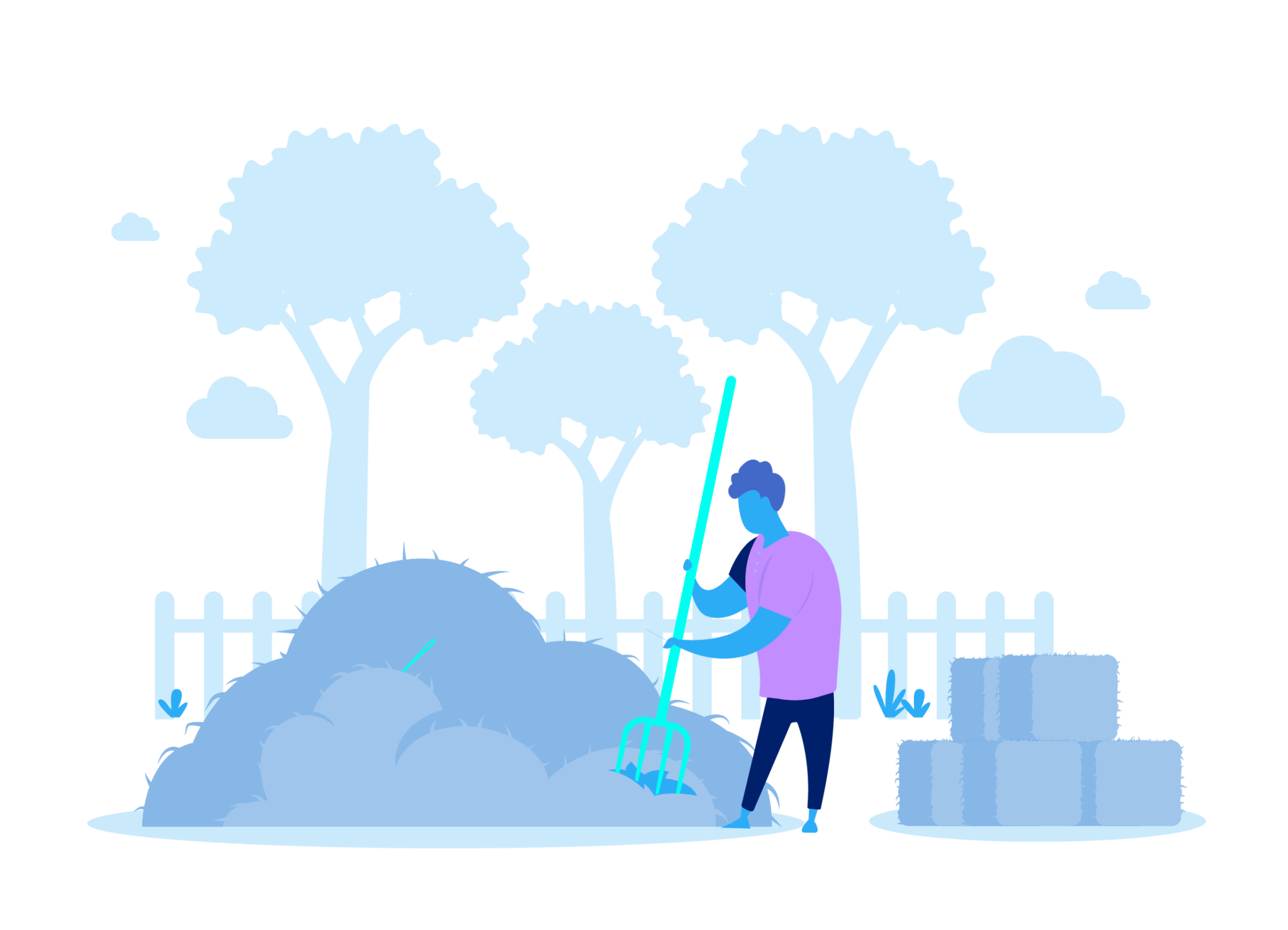 Illustration showcasing Freightos new brand colors in a freight forwarding context